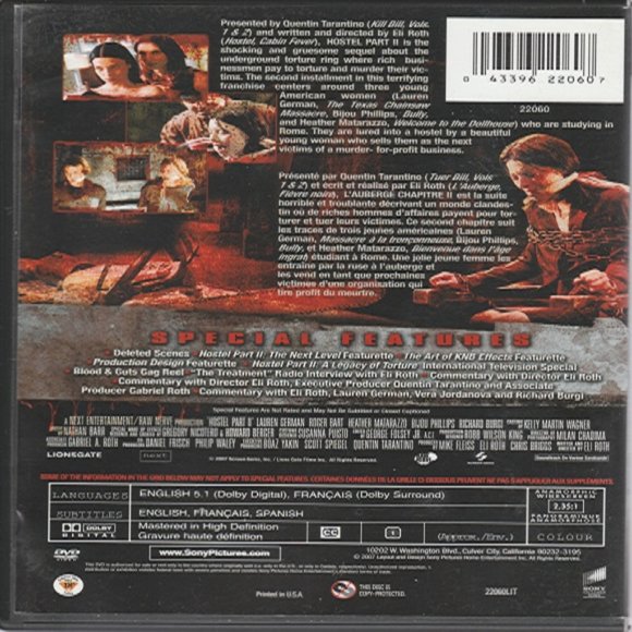 Hostel Part 2 - 2007 Horror/Slasher Flic - Wide Screen DVD Edition - Picture 2 of 2